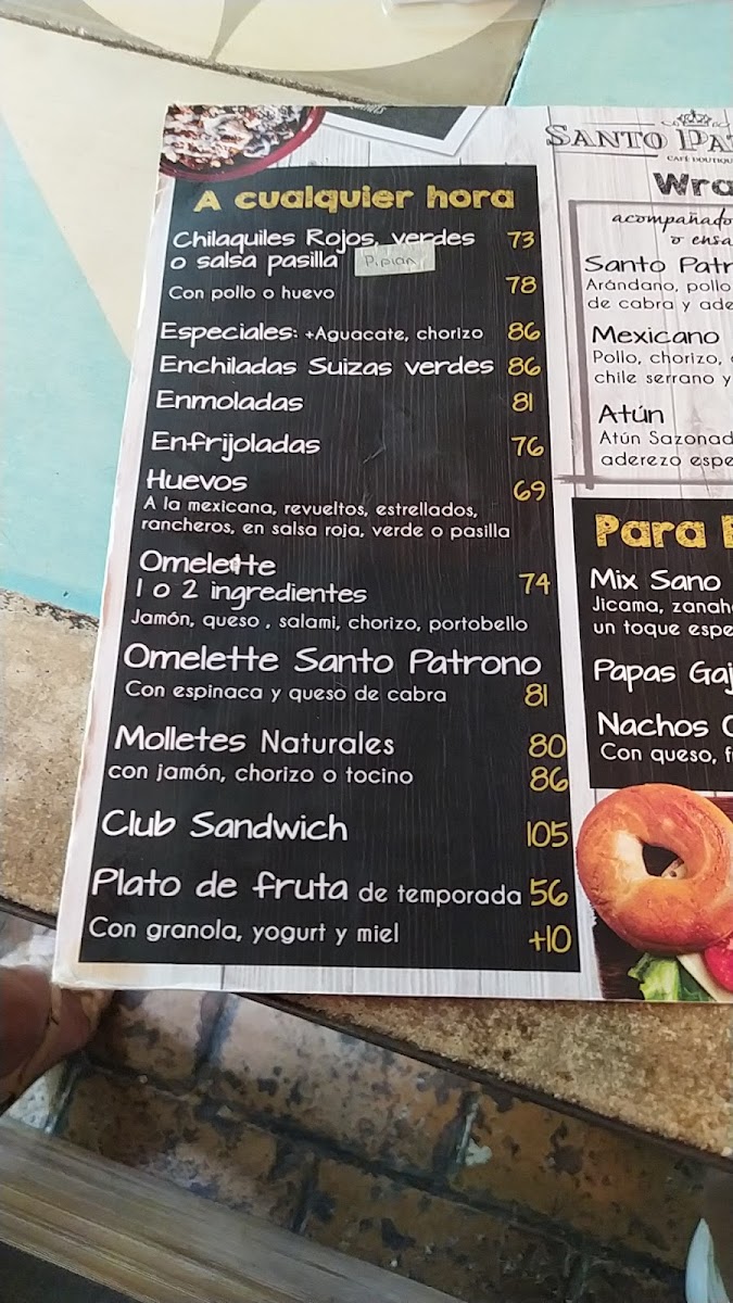 Santo Patrono Menu - Image 4