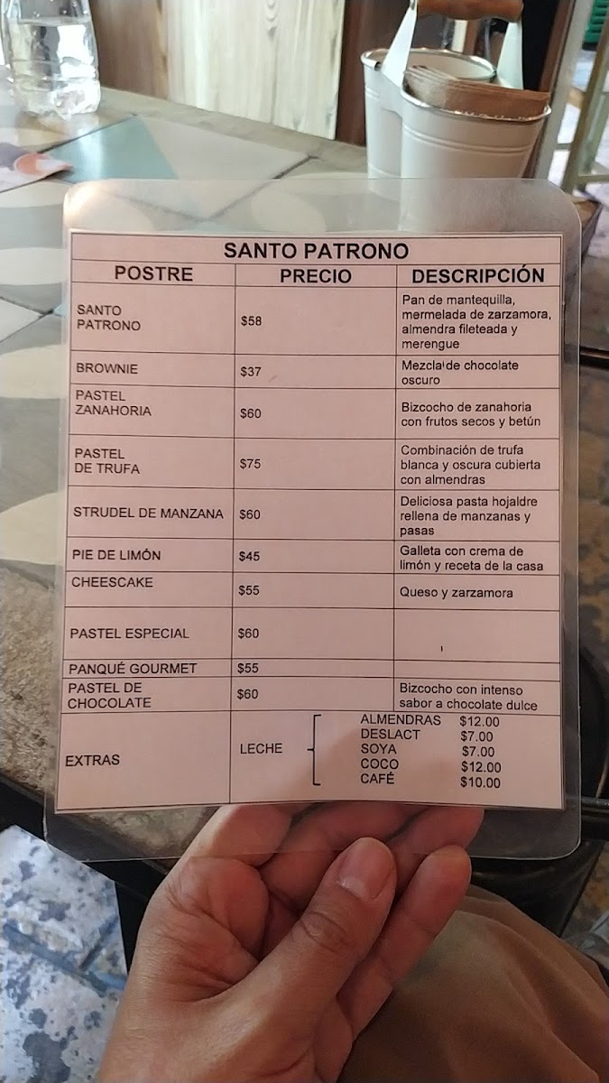 Santo Patrono Menu - Image 5